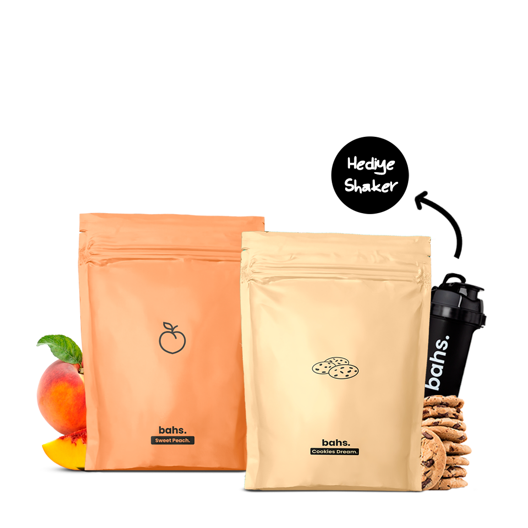 Proteinli Öğün Tozu | 1 Sweet Peach 1 Cookies Dream | 1 Shaker HEDİYE