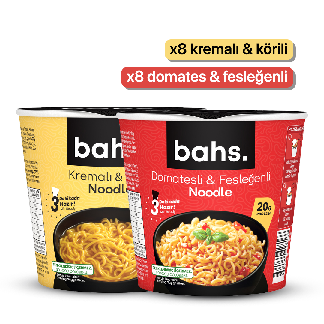 bahs. Noodle | x8 Domates x8 Körili