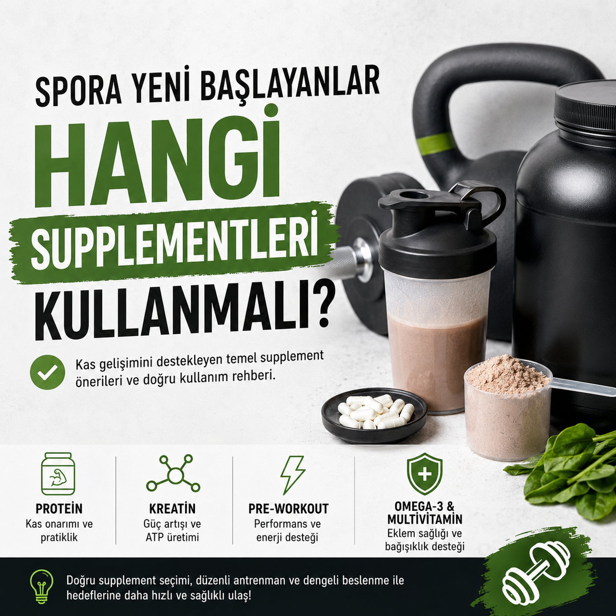 Spora Yeni Başlayanlar Hangi Supplement Kullanmalı? | bahs.