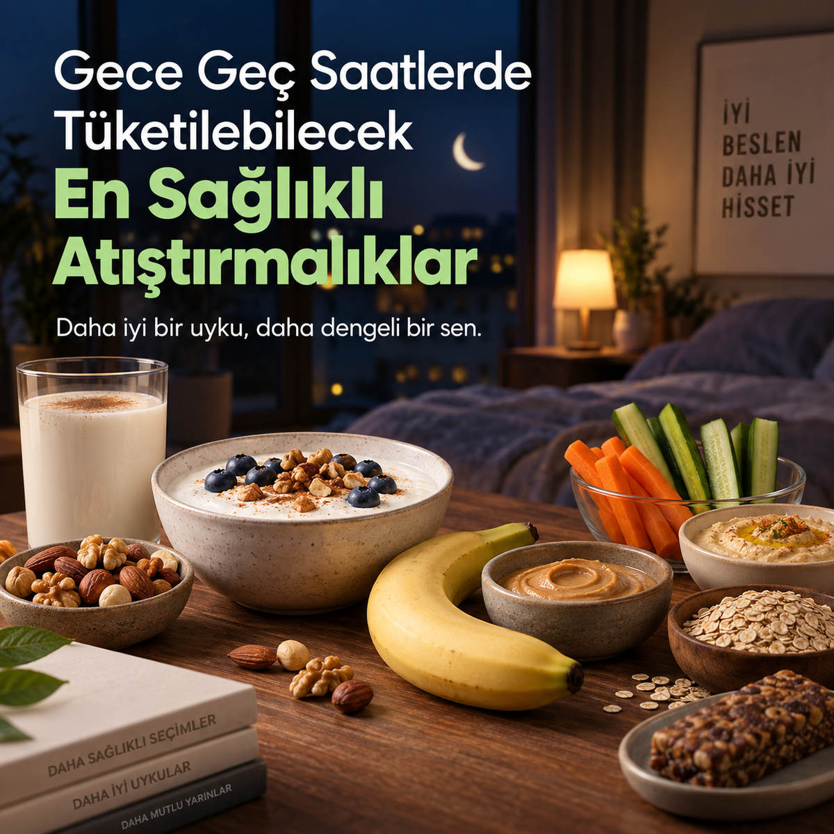 Gece Geç Saatlerde Tüketilebilecek En Sağlıklı Atıştırmalıklar