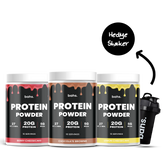 Protein Tozu Deneme Paketi | 1 Chocolate Brownie 1 Berry Cheesecake 1 Lemon Cheesecake  | 1 Shaker HEDİYE