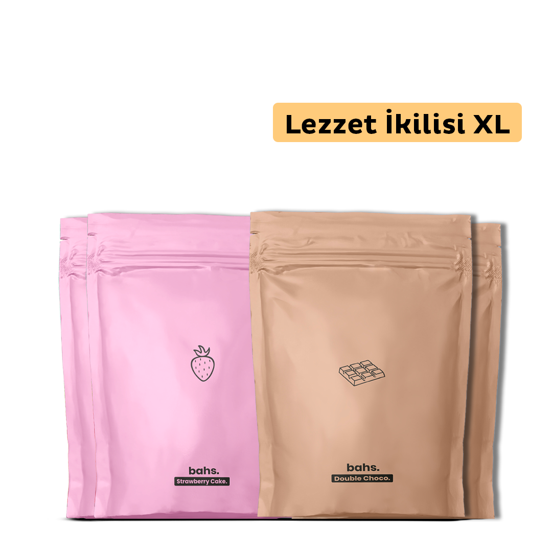 Lezzet İkilisi XL (40 öğün) | 2 Double Choco 2 Strawberry Cake